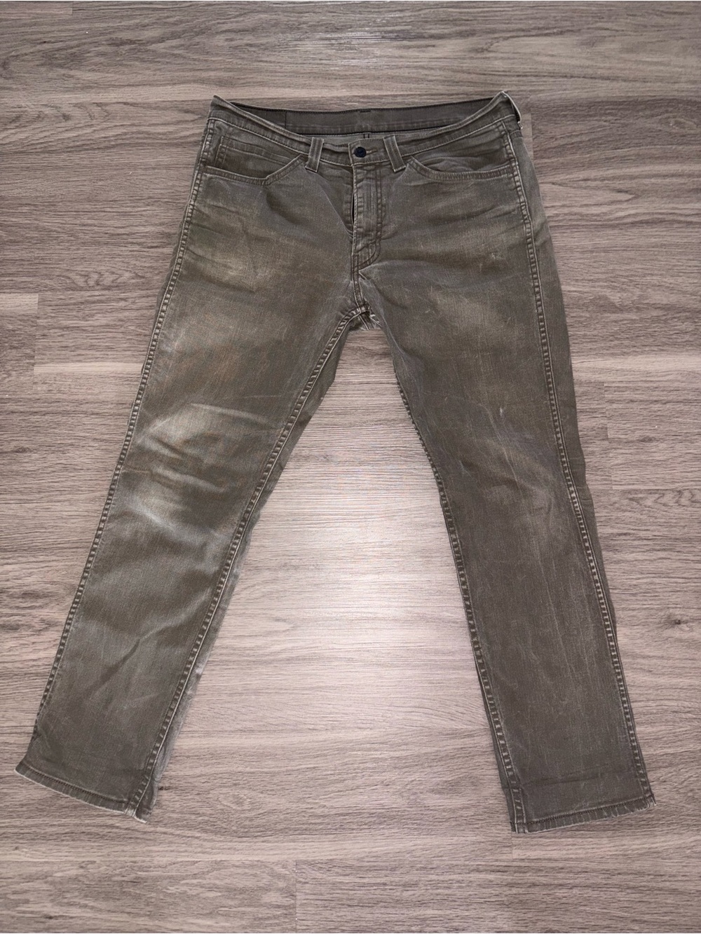 Levi's 511 Slim Fit Jeans Men's 34x30 Gray/Taupe
 Black Label Denim